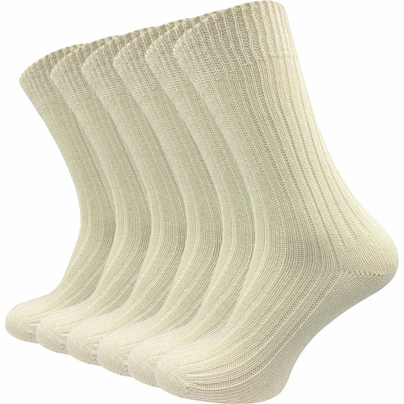 Socken 100% reine naturbelassene Baumwolle Damen & Herren (6 Paar) - GAWILO