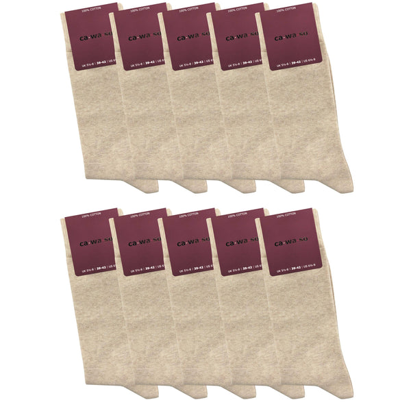 ca·wa·so 100 % Baumwollsocken Damen (10 Paar) - GAWILO