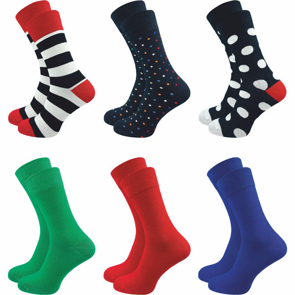 Bunte Socken Herren (6 Paar) - GAWILO
