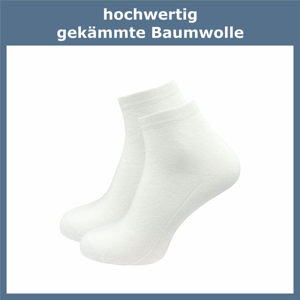 Quarter Socken ohne Naht Herren (6 Paar) - GAWILO