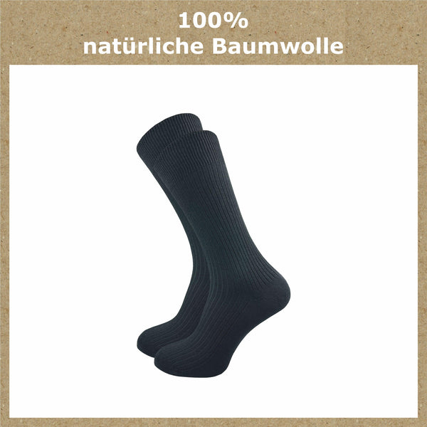 Socken aus 100% reine naturbelassene Baumwolle Damen & Herren (8 Paar) - GAWILO