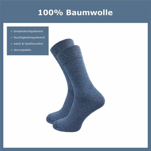 Socken aus 100 % Baumwolle Herren (10 Paar) - GAWILO