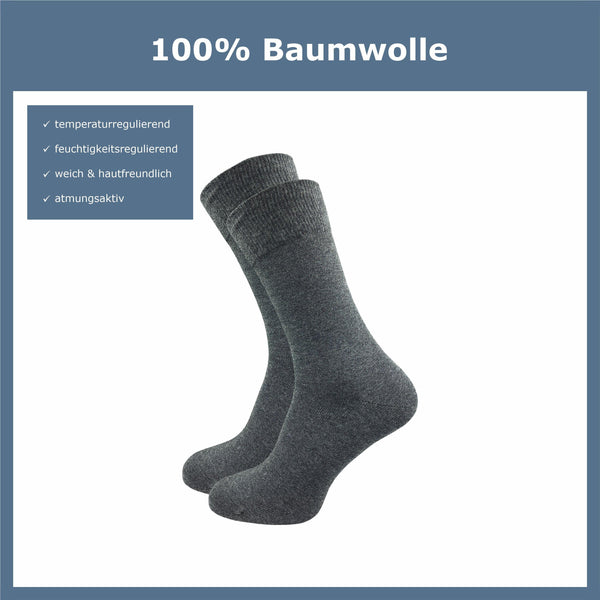 ca·wa·so 100 % Baumwollsocken Damen (10 Paar) - GAWILO