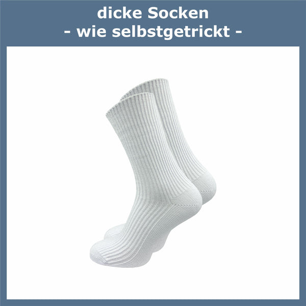 Dicke Damensocken (6 Paar) - GAWILO