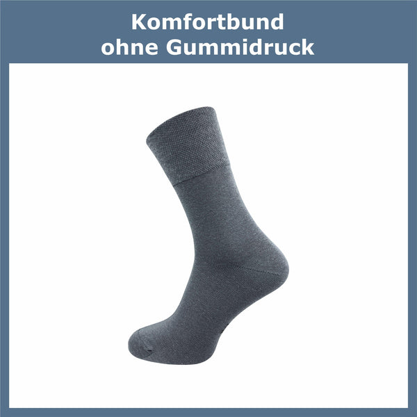 Socken ohne Gummidruck Herren (6 Paar) - GAWILO