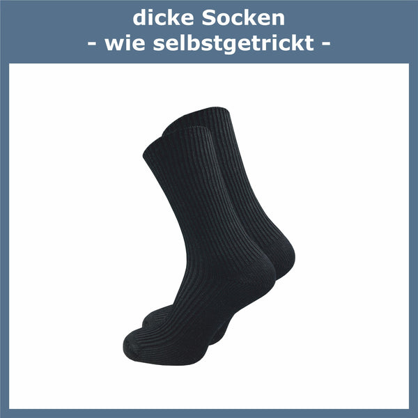 Dicke Damensocken (6 Paar) - GAWILO
