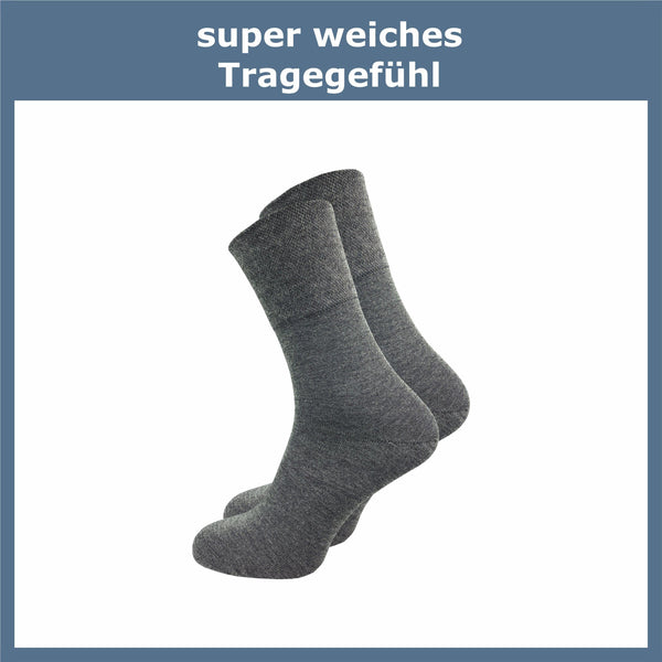 Bambus Socken ohne Gummidruck Damen (6 Paar) - GAWILO