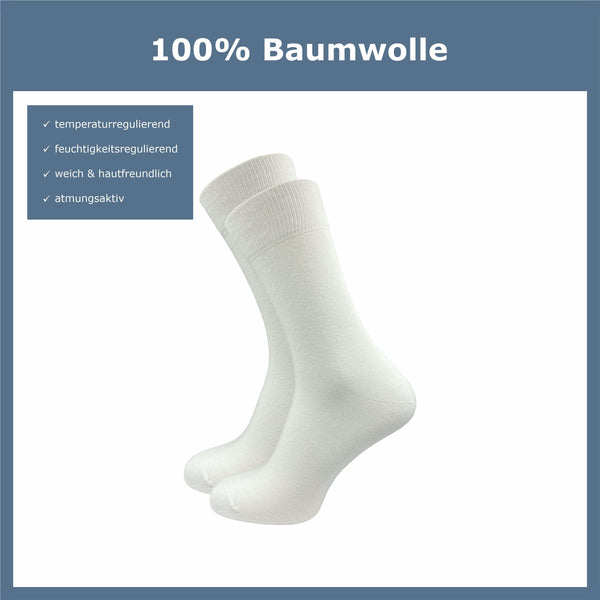ca·wa·so 100 % Baumwollsocken Damen (10 Paar) - GAWILO