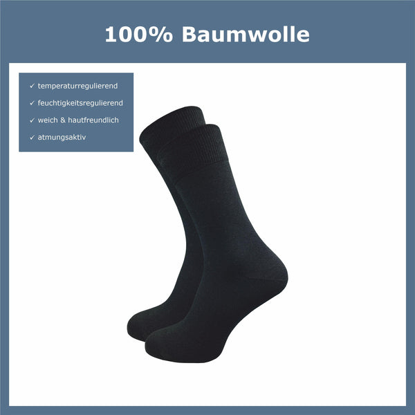 ca·wa·so 100 % Baumwollsocken Damen (10 Paar) - GAWILO
