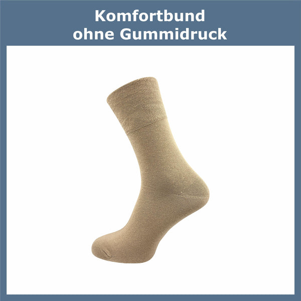 Socken ohne Gummidruck Herren (6 Paar) - GAWILO