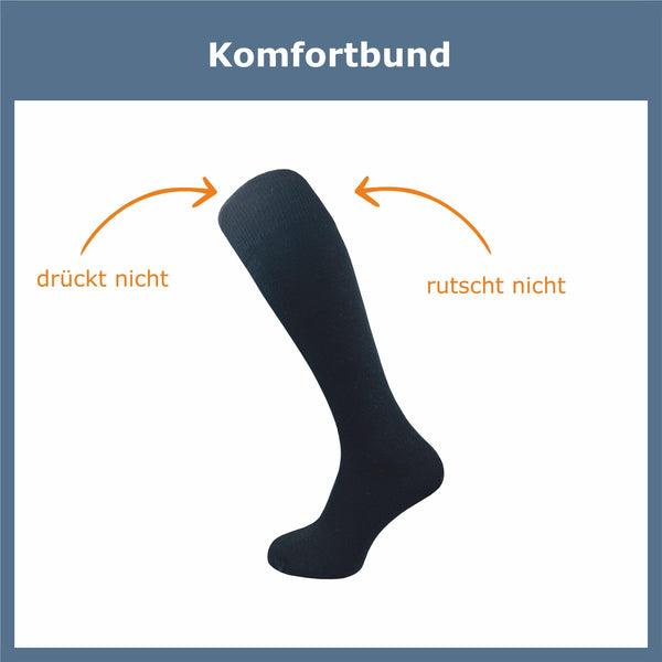 Kniestrümpfe Baumwolle Damen (4 Paar) - GAWILO