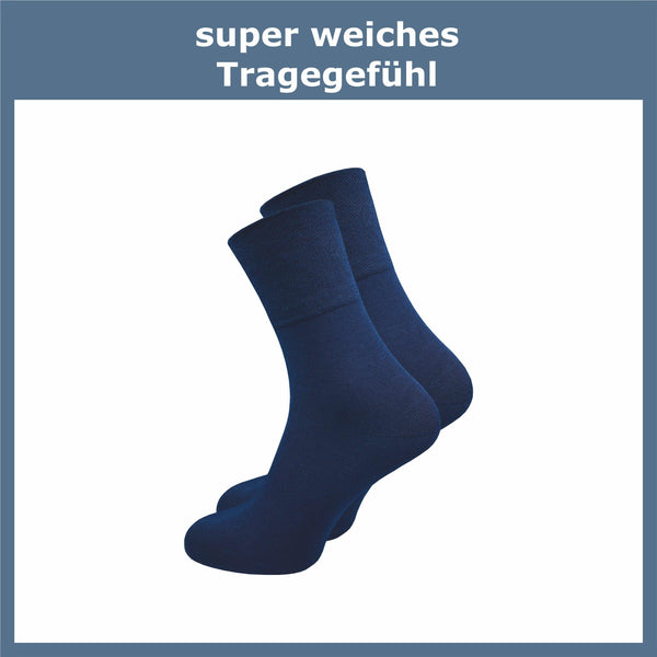 Bambus Socken ohne Gummidruck Damen (6 Paar) - GAWILO