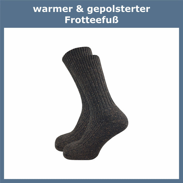 Warme & gepolsterte Norwegersocken Herren (10 Paar) - GAWILO