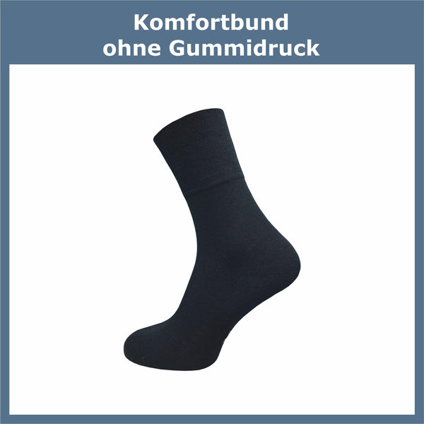Bambus Socken ohne Gummidruck Herren (6 Paar) - GAWILO