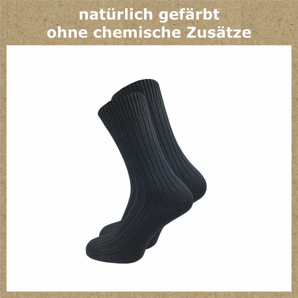 Socken 100% reine naturbelassene Baumwolle Damen & Herren (6 Paar) - GAWILO