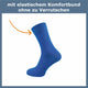 Socken mit Premium Komfortbund ohne Naht | Kein Einschneiden, Beste Qualität | Damen & Herren (6 Paar) - GAWILO
