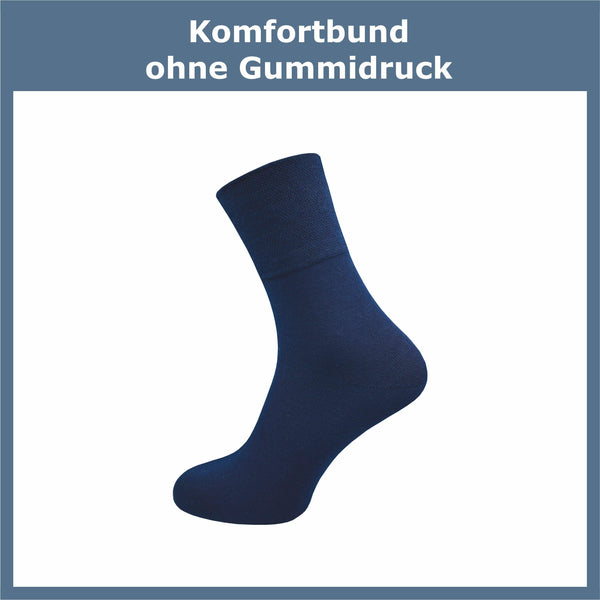 Bambus Socken ohne Gummidruck Damen (6 Paar) - GAWILO