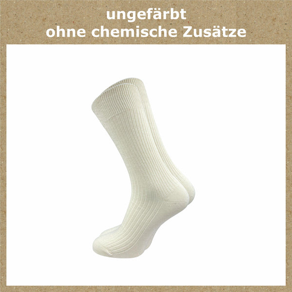 Socken aus 100% reine naturbelassene Baumwolle Damen & Herren (8 Paar) - GAWILO
