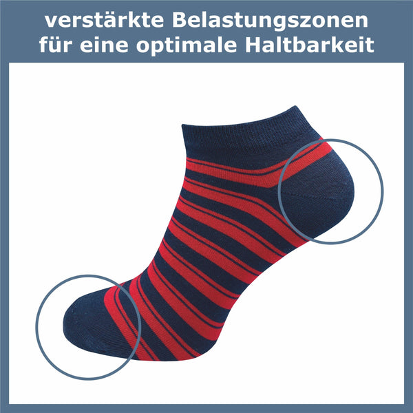 Sneaker Socken Damen & Herren (6 Paar) - GAWILO