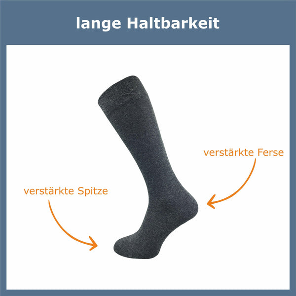 Kniestrümpfe Damen & Herren (4 Paar) - GAWILO