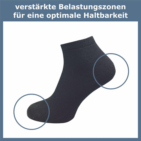 Quarter Socken für Damen (6 Paar) - GAWILO