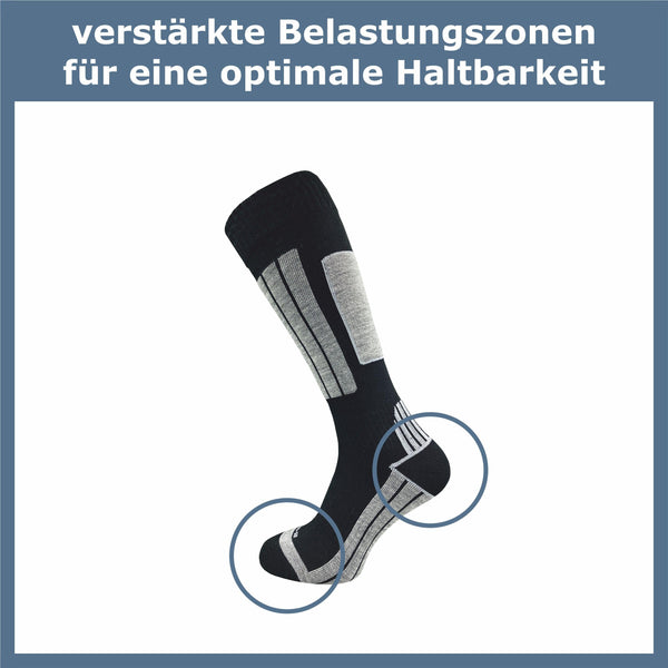 CoolMax Skisocken Damen & Herren (4 Paar) - GAWILO