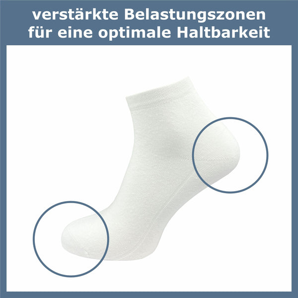 Quarter Socken für Damen (6 Paar) - GAWILO