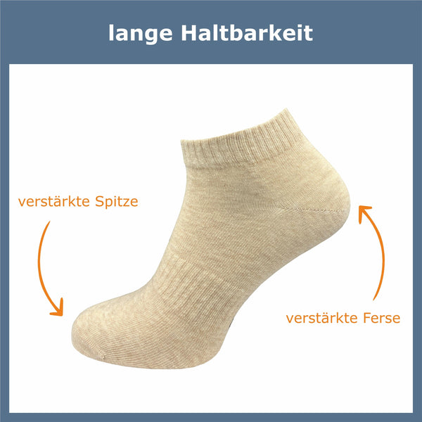 Kurze Sportsocken Damen & Herren (6 Paar) - GAWILO