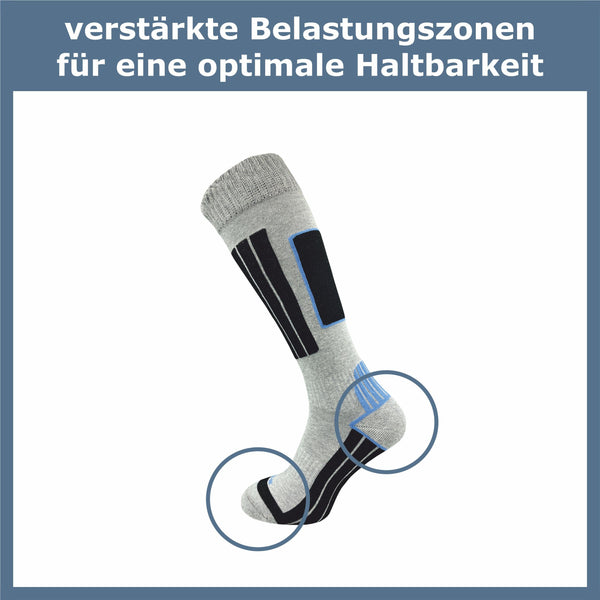 Skisocken mit Polsterung Damen (4 Paar) - GAWILO