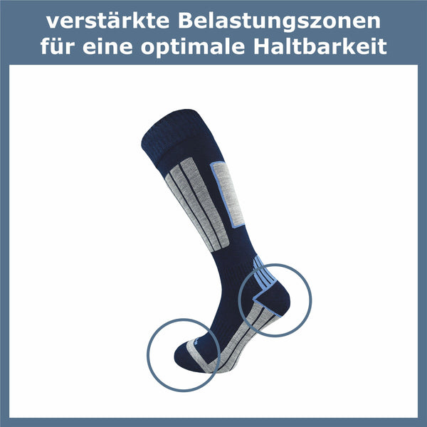 Skisocken mit Polsterung Damen (4 Paar) - GAWILO