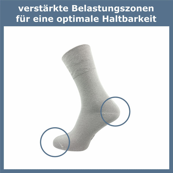 Socken ohne Gummidruck Damen (6 Paar) - GAWILO