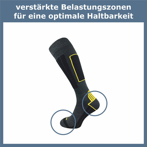 Skisocken mit Polsterung Herren (4 Paar) - GAWILO