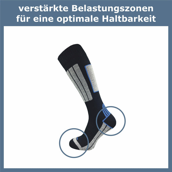 Skisocken mit Polsterung Damen (4 Paar) - GAWILO