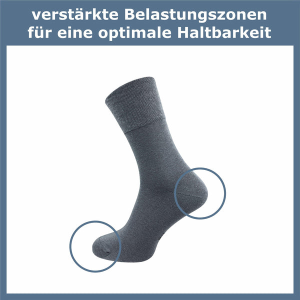 Socken ohne Gummidruck Herren (6 Paar) - GAWILO