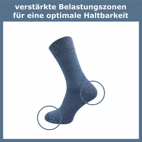 Socken aus 100 % Baumwolle Herren (10 Paar) - GAWILO