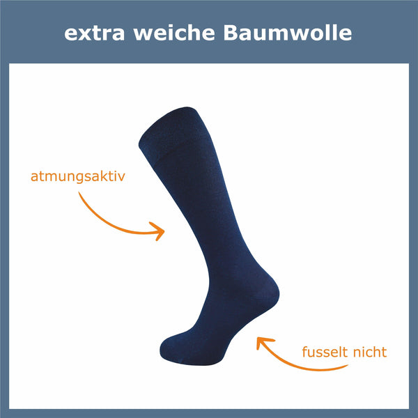 Kniestrümpfe Damen & Herren (4 Paar) - GAWILO
