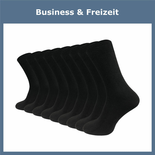 Hochwertige Socken 80% Baumwolle Damen & Herren 9 (Paar) - GAWILO