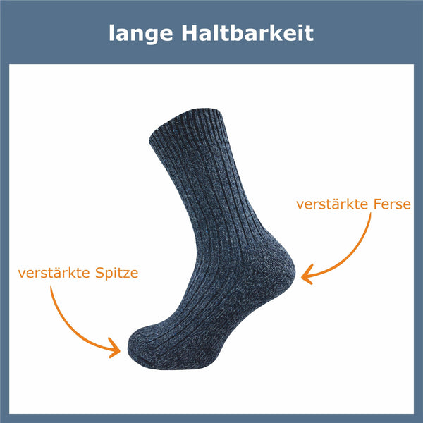 Warme & gepolsterte Norwegersocken Herren (10 Paar) - GAWILO