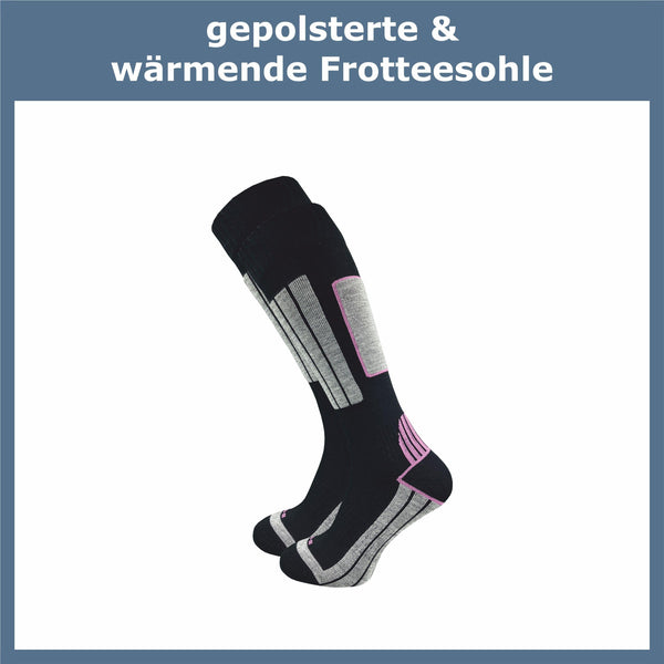 Skisocken mit Polsterung Damen (4 Paar) - GAWILO