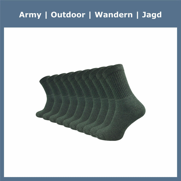 Army- & Jagdsocken Herren & Damen (10 Paar) - GAWILO