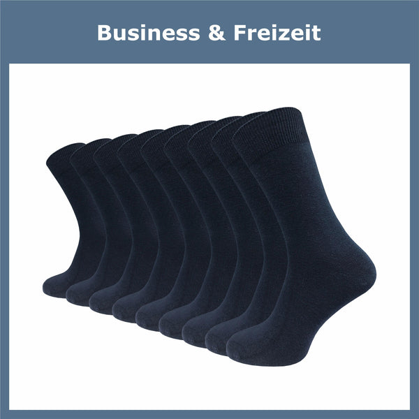 Hochwertige Socken 80% Baumwolle Damen & Herren 9 (Paar) - GAWILO