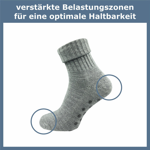 Stoppersocken aus Wolle Damen (2 Paar) - GAWILO