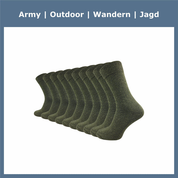 Dicke & warme Herren Army Socken (10 Paar) - GAWILO
