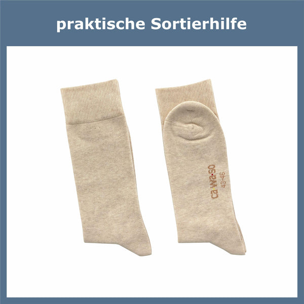 ca·wa·so 100 % Baumwollsocken Damen (10 Paar) - GAWILO