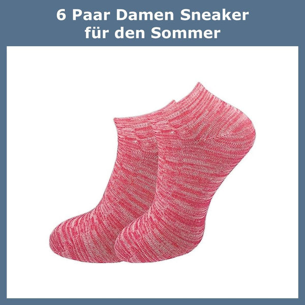 Sneaker Socken Damen (6 Paar) - GAWILO