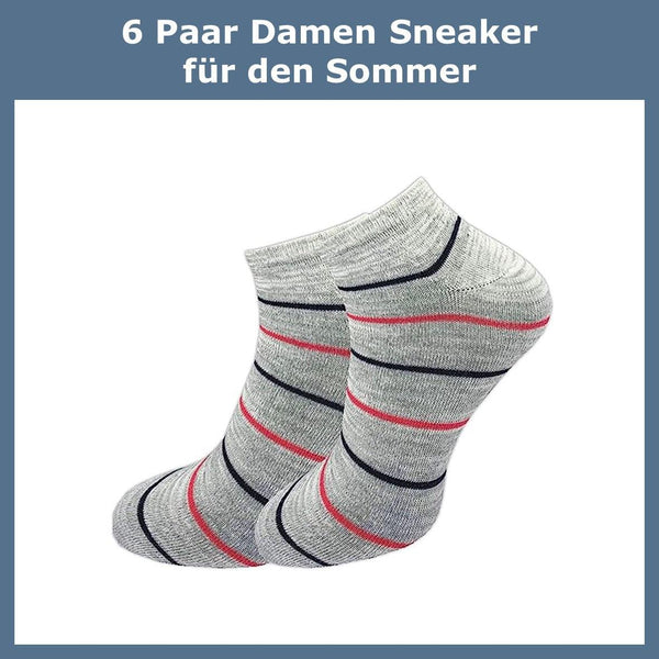 Sneaker Socken Damen (6 Paar) - GAWILO