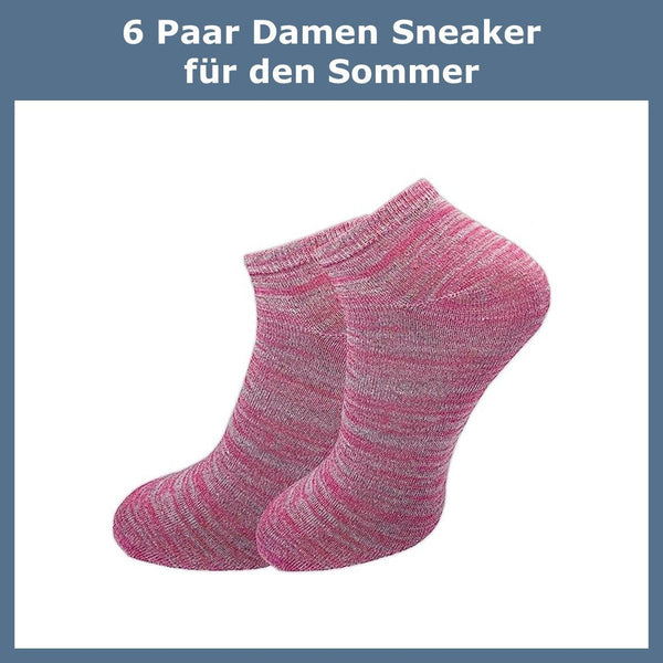 Sneaker Socken Damen (6 Paar) - GAWILO